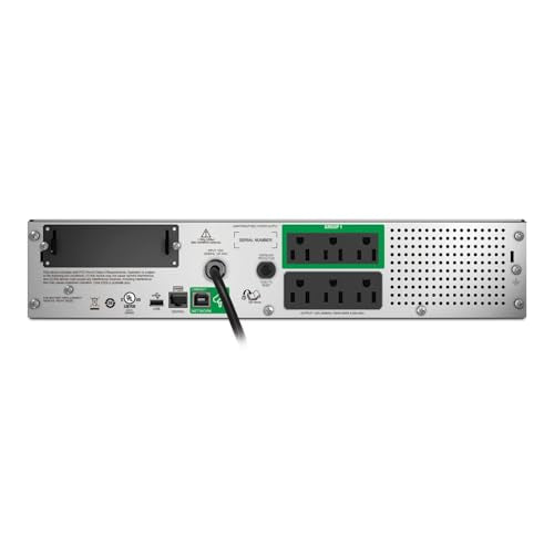 APC 750VA Smart UPS with SmartConnect, SMT750RM2UC Rack Mount UPS Battery Backup, Sinewave, AVR, 120V, Line Interactive Uninterruptible Power Supply - size: 750VA, style: Rackmount