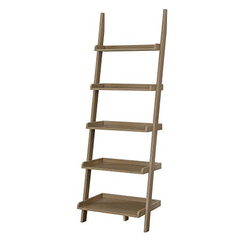 Convenience Concepts American Heritage Bookshelf Ladder, Driftwood - color: Driftwood