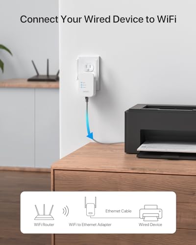 BrosTrend N300 WiFi to Ethernet Adapter Supports Turning Off Extender WiFi
