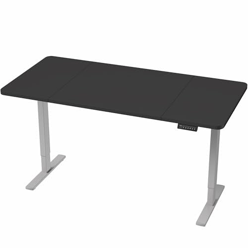 VIVO Black 60 x 30 in Standing Desk, DESK-KIT-1G6B-30 - color: Black Top / Gray Frame, size: 60 x 30-inch