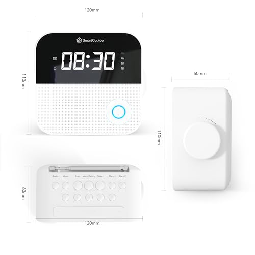 SmartCuckoo Wi-Fi Alarm Clock Radio with Sleep Sounds & Voice Reminder