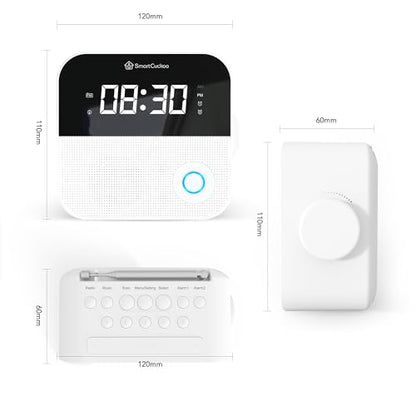 SmartCuckoo Wi-Fi Alarm Clock Radio with Sleep Sounds & Voice Reminder