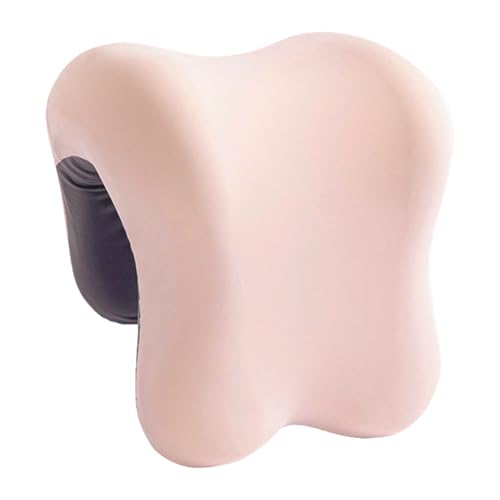 Office Chair Headrest, Memory Foam Neck Support Pillow for Napping, Headrest Pillow Back Support for Adults & Students, Universal Fit for Wheelchair/Office Chair (Pink) - color: Pink