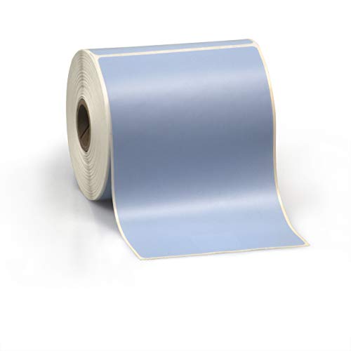 4" X 6" Direct Thermal Perforated Stickers Labels for Shipping Labels, Inventory, and Color Coding - Compatible with Zebra, Rollo, Godex and More (Blue, 12 Rolls) - color: Blue, size: 12 Rolls