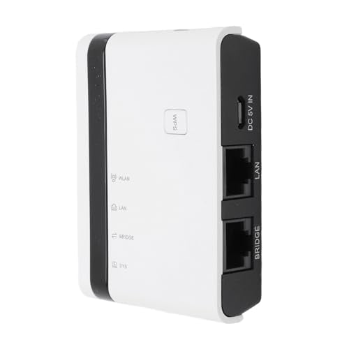 Wireless Print Server, Support up to 4 Printers with USB 2.0 Port and 100Mbps Network Bridge, for OS, Standalone Mode Available, Ideal for Homes, Warehouses, Stores (US Plug)