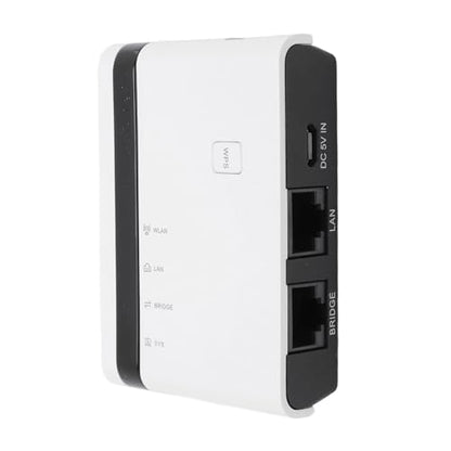 Wireless Print Server, Support up to 4 Printers with USB 2.0 Port and 100Mbps Network Bridge, for OS, Standalone Mode Available, Ideal for Homes, Warehouses, Stores (US Plug)