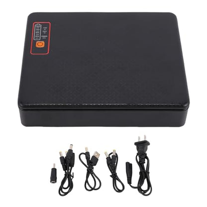 Generic Compact Uninterruptible Power Supply with 12000mAh Battery Backup for Router Modem Camera, Portable Standby UPS Power Supply for Stable Network Connections, Suitable for Various Digital (US