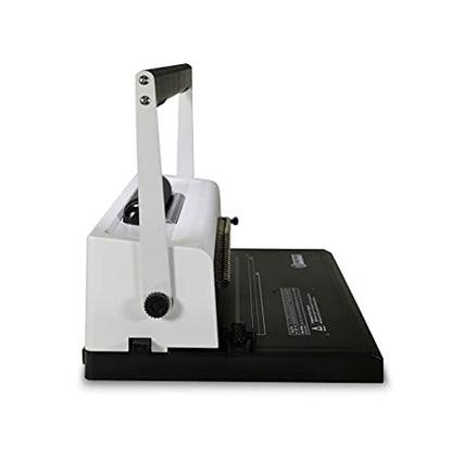 Coilbind S25A Spiral Coil Binding Machine - 4:1 Pitch – 20 Sheet Capacity | Hole Punch with Electric Coil Inserter – Adjustable Margins & Disengaging Pins – Free Crimper Tool & 100 Coils
