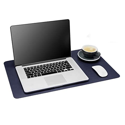 Gallaway Leather Desk Mat - Office Writing Desk Pad, Medium 24" x 14" Navy Blue, Gift Ready Elegant Computer Desk Cover Protector - color: Navy Blue, size: Medium