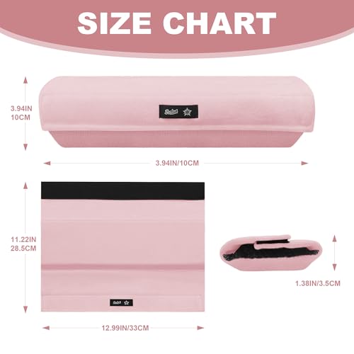 SPRING SEAON Wheelchair Accessories Armrest Covers, Memory Foam Pads, Pair - color: Pink