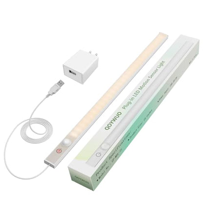 USB Plug-in Motion Sensor Light, ON/Night/Day Modes, Bright&Dimmable - color: Warm White, size: 1-Bar