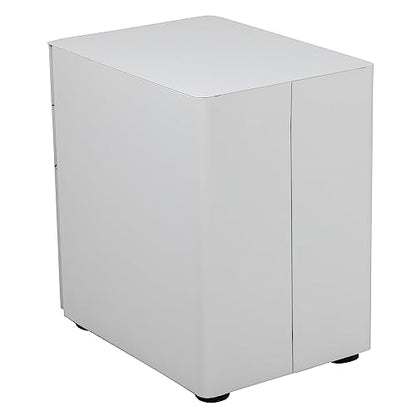 Flash Furniture 3-Drawer Locking Mobile Filing Cabinet, White - color: White, style: Modern