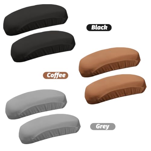 Kakalote Office Chair Armrest Covers, 1pair Stretchable Stretch Computer Chair Slipcover Desk Chairs Arm Cover for Office, Desk, Gaming Chairs (Black-No Sponge Pad) - color: Black