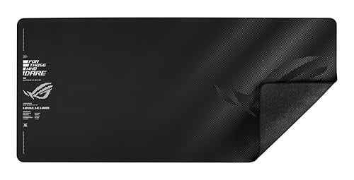 ASUS ROG Sheath II XXL Gaming Mouse Pad – 35.4” x 15.7”, Advanced Cooling Fabric, 1.5X Smoother Textile-Weave Surface, Flat-Stitched Durable Edges, Non-Slip Base - Black - color: Black, size: 35.4L x 15.7W inches