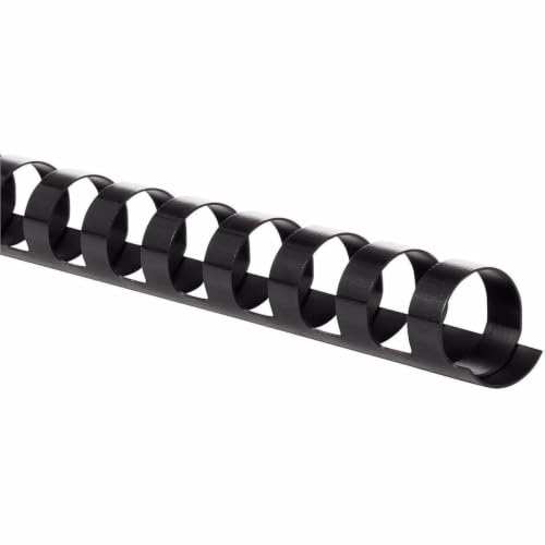 Mead CombBind Binding Spines/Spirals/Coils/Combs, 9/16", 105 Sheet Capacity, Black, 125 Pack (4000138) - size: 9/16"
