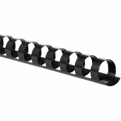 Mead CombBind Binding Spines/Spirals/Coils/Combs, 9/16", 105 Sheet Capacity, Black, 125 Pack (4000138) - size: 9/16"