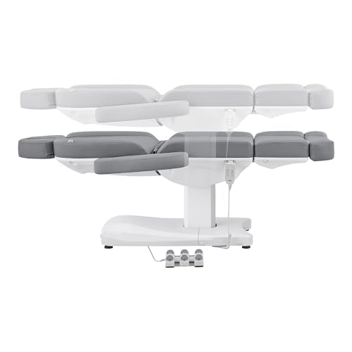 Dir Full Electrical Medical Aesthetic Chair Facial Beauty Bed Podiatry Doctors Office Chair with 3 Motors Ink - color: Grey