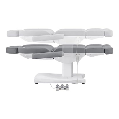 Dir Full Electrical Medical Aesthetic Chair Facial Beauty Bed Podiatry Doctors Office Chair with 3 Motors Ink - color: Grey
