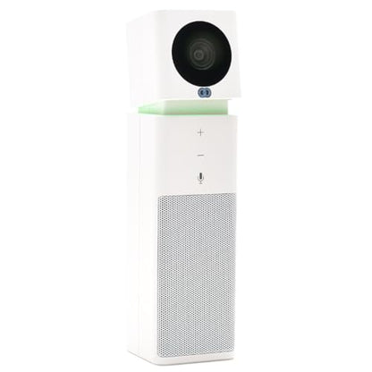 Boom UNO Full HD 1080p Conference Camera & Video Bar, 120° Wide Angle Lens, Full Duplex Speaker & Noise Reducing Mic, USB Plug & Play for Zoom, Teams & Google Meet (White) - color: White