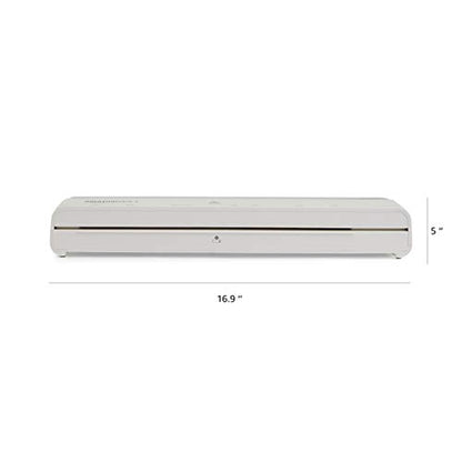 Amazon Basics 12-Inch Thermal Laminator Machine, 1 Min Fast Warm-Up, for Documents Photos, Home/Office/School Use, 20 Pouches Included, White - size: 12-inch + 20 Pouches