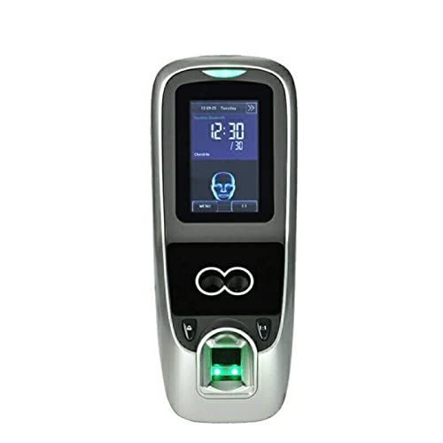 Time Clock Time Clock for Employee Small Business WiFi TCP IP Communication Face Fingerprint Password Swipe Card Time Attendance Access Control All-in-one Machine,