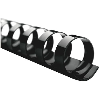 GBC Binding Spines/Spirals/Coils, 1/4" Diameter, 25 Sheet Capacity, CombBind, Black, 100 Pack (4000020) - size: 100 Pack, style: 1/4" Diameter/25 Sheet Capacity
