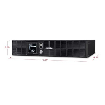 CyberPower OR1000PFCRT2U PFC Sinewave UPS Battery Backup | 1000VA/700W, 8 Outlets, AVR, 2U Rack/Tower, UL Certified - style: 1000VA