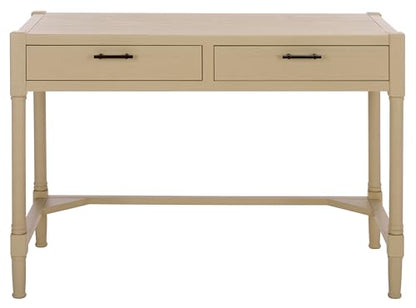 SAFAVIEH Home Collection – Filbert Sand Writing Desk, 2-Drawer Traditional Desk, Classic Home Office Design (DSK5701F) - color: Sand