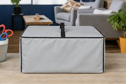 AF-WAN Printer Dust Cover for Canon PIXMA TS4320/TS6520 Wireless Color Inkjet Printer, 600D Nylon Waterproof Dustproof with Top Handle, Foldable & Easy to Use (Silver Grey) - color: Silver Grey