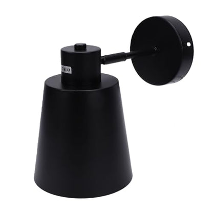 Aramox Swing Arm Wall Lamp, Iron Fabric Shade Wall Light, Plug in Sconce with Soft Light, 11 Accessories, for Bedroom Dining Room Hallway Living Room