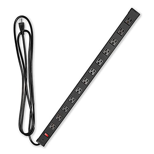 Iron Forge Cable 12 Outlet Metal Surge Protector Power Strip, 9 Ft - style: 12 Outlet