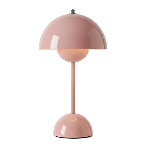NordGlow Scandinavian LED Desk Lamp - Pink, Adjustable Dimmable Table Lamp, Modern Minimalist Design, Energy-Efficient LED, Home & Office Lighting - color: Pink