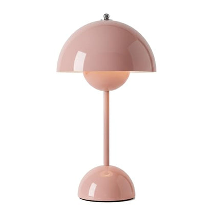 NordGlow Scandinavian LED Desk Lamp - Pink, Adjustable Dimmable Table Lamp, Modern Minimalist Design, Energy-Efficient LED, Home & Office Lighting - color: Pink