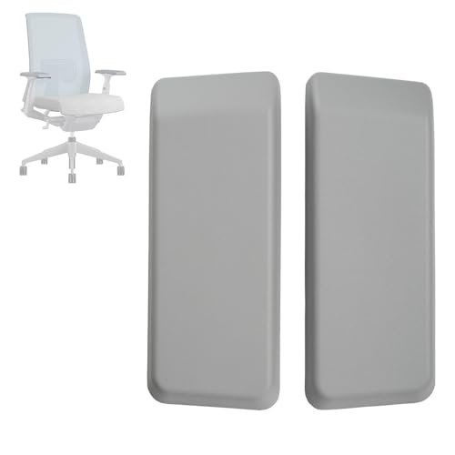 MingYi.office Arm Pads Caps Replacement for Haworth Very Office Chair. Used on Both Height Adjustable and 4D Arms. Sell as Sets with Left and Right Armrest lids. (Grey) - color: Grey