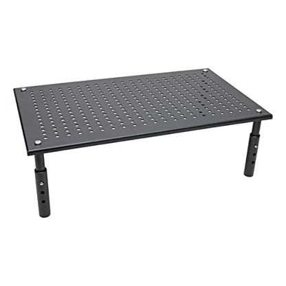 Tripp Lite Computer Monitor Stand, Adjustable Height, 18 x 11 in., Metal, Black (MR1812M) - style: 18 x 11 in