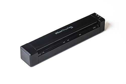 IRIScan Anywhere 6 Black Portable WiFi Simplex Document Scanner with OCR, 15 PPM Battery-Powered Scanner for Windows, Mac, iOS and Android, Readiris PDF Included
