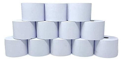 Monroe Systems for Business Single Ply Bond Paper Rolls, Top of the Line, 20 lb. - size: 12 Rolls