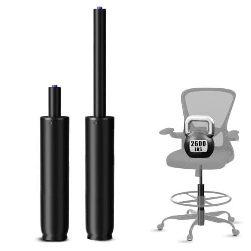 14 Inches-22 Inches Extra Long Gas Lift Cylinder Replacement, 8" Stroke, Hydraulic Pneumatic Shock Piston, Heavy Duty 1000lbs, Universal Fit For Drafting Chairs Bar Stools, Class 4, Black - color: Matte Black, size: 8'' Travel Length