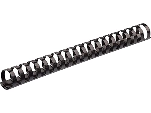 Fellowes Plastic Comb Binding Spines, 1 1/2 Inch Diameter, Black, 340 Sheets, 50 Pack (52368)