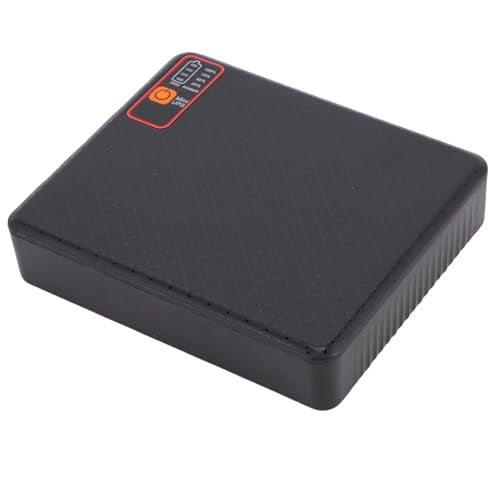 Mini UPS, 15600mAh Uninterruptible Power Supply with Multi Voltage Output, Compact Design for Router, Modem, Security Camera (US Plug)