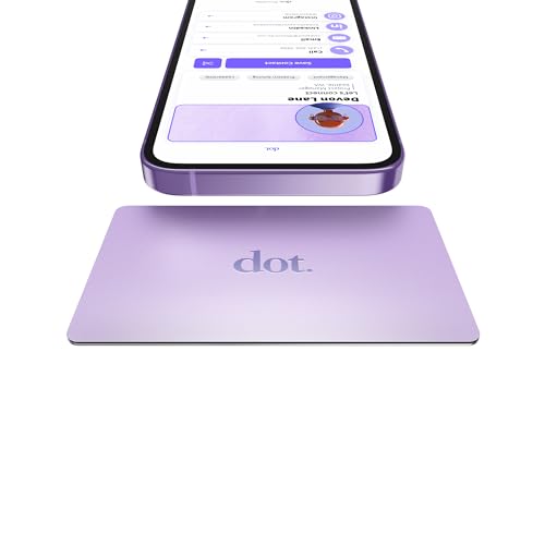 dot. Card Metal - Digital Business Card - Tap Compatible with iPhone & Android (Purple) - color: Purple
