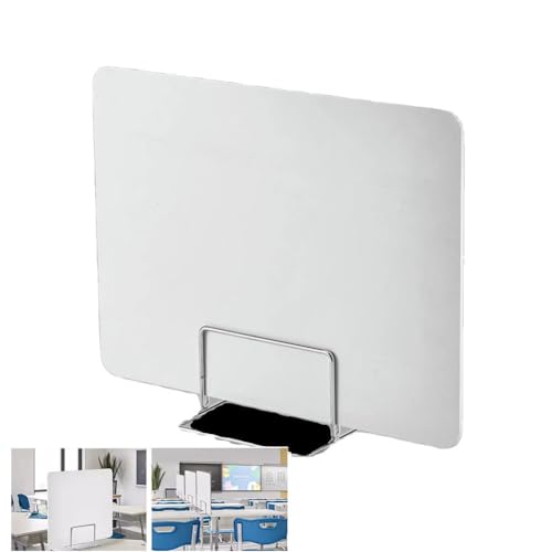 2-Pack Portable Desk Privacy Divider, PVC-Free Office Partitions, 60x60CM Freestanding Cubicle Panels for Classroom & Study, Ideal Table Divider for Students & Workspaces - size: 60X60CM