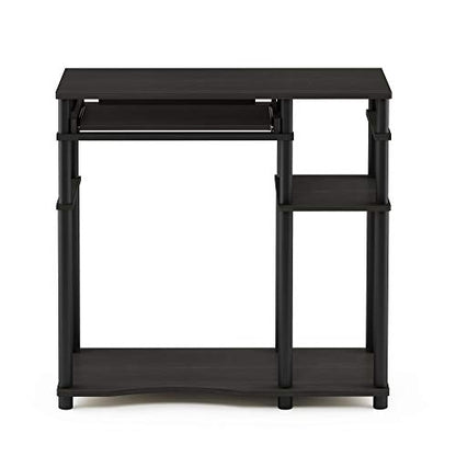 Furinno Abbott Computer Desk with Bookshelf, Espresso/Black - color: Espresso/Black, size: 19 Inch Wide
