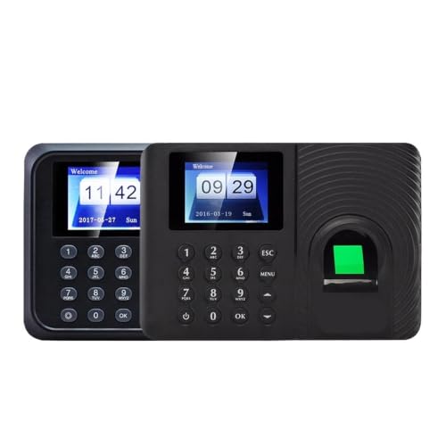 Attendance Biometric Fingerprint Time Attendance Clock Recorder Employee Recognition Device Electronic(A01,English) - color: A01, size: English