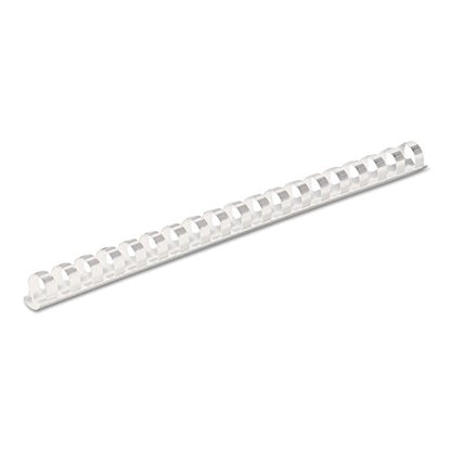 Fellowes 52371, Plastic Combs - Round Back, 3/8", 100 pack, White - color: White
