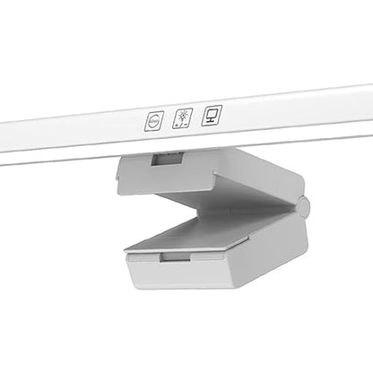 Computer Monitor Lamp, Screen Monitor Light Bar for Eye Caring, USB Reading LED Task Lamp with Auto Dimming, Touch Control, No Glare Eye Protection Home Office Desk Lamps (White)