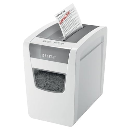Leitz IQ Paper Shredder, Cross Cut, 10 Sheet, 6 Gallon Bin, P4 Security, Slim, Anti-Jam, Home Office (170004) - style: IQ Slim (10 Sheets)