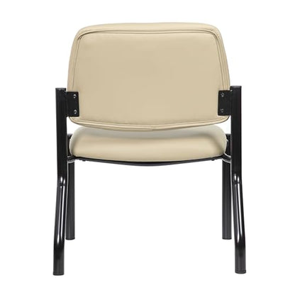 Boss Armless Guest Chair, 400 lb. Weight Capacity, Beige