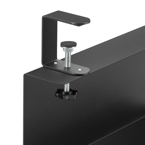 ZhiYo 16in Cable Management Under Desk Tray, 4.9in W x 5.9in H, Black - size: 4.9in W x 5.9in H x 16in L