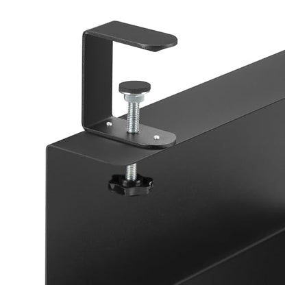 ZhiYo 16in Cable Management Under Desk Tray, 4.9in W x 5.9in H, Black - size: 4.9in W x 5.9in H x 16in L